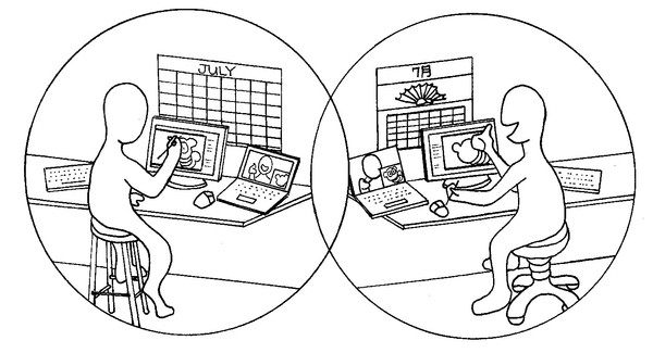 Large collaborating animators